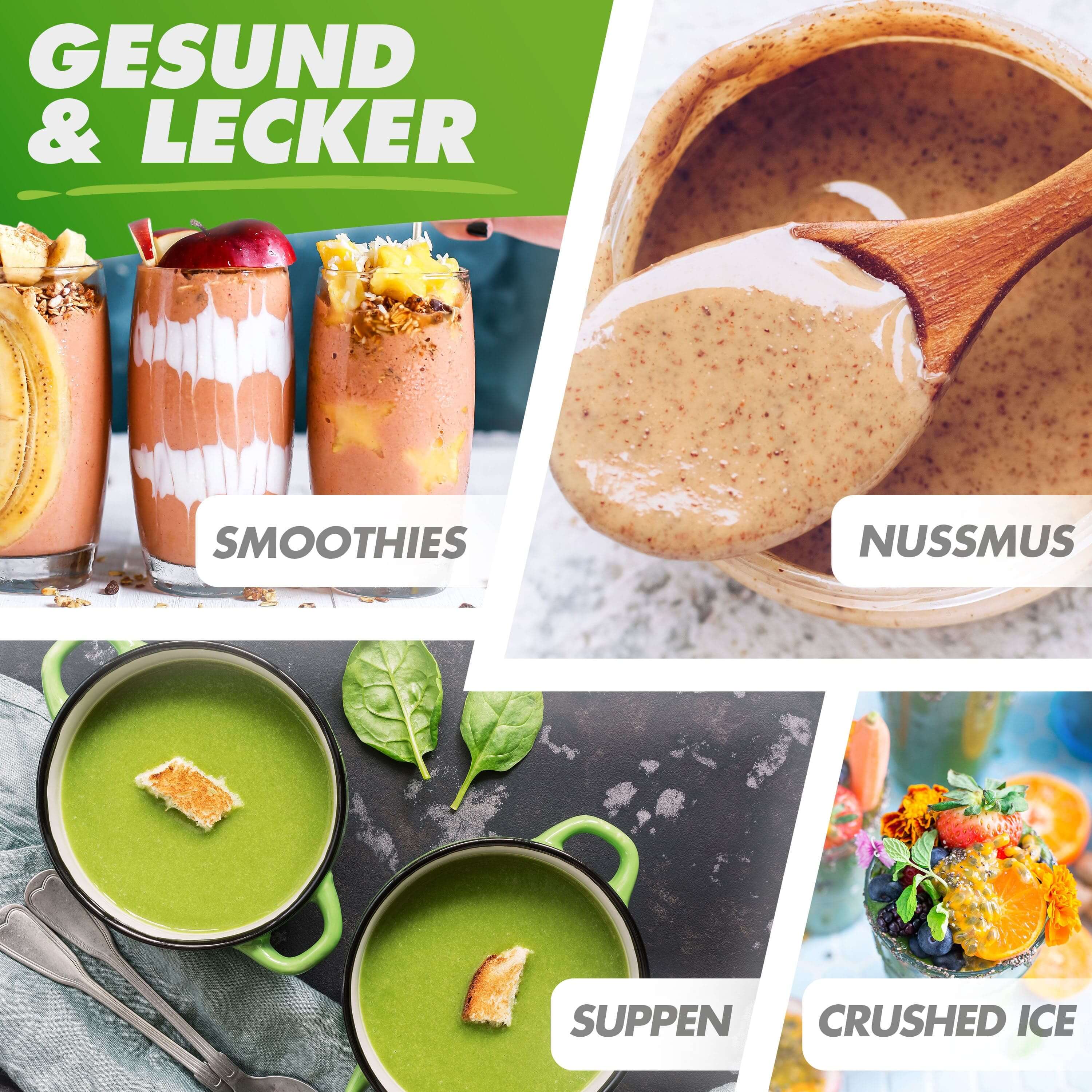 NUTRILOVERS | #WissenWasDrinIst Standmixer NUTRI-BLENDER MAX+ (B) Hochleistungsmixer 2000W Standmixer von Nutrilovers kuechengeraete haushaltsgeraete WissenWasDrinIst