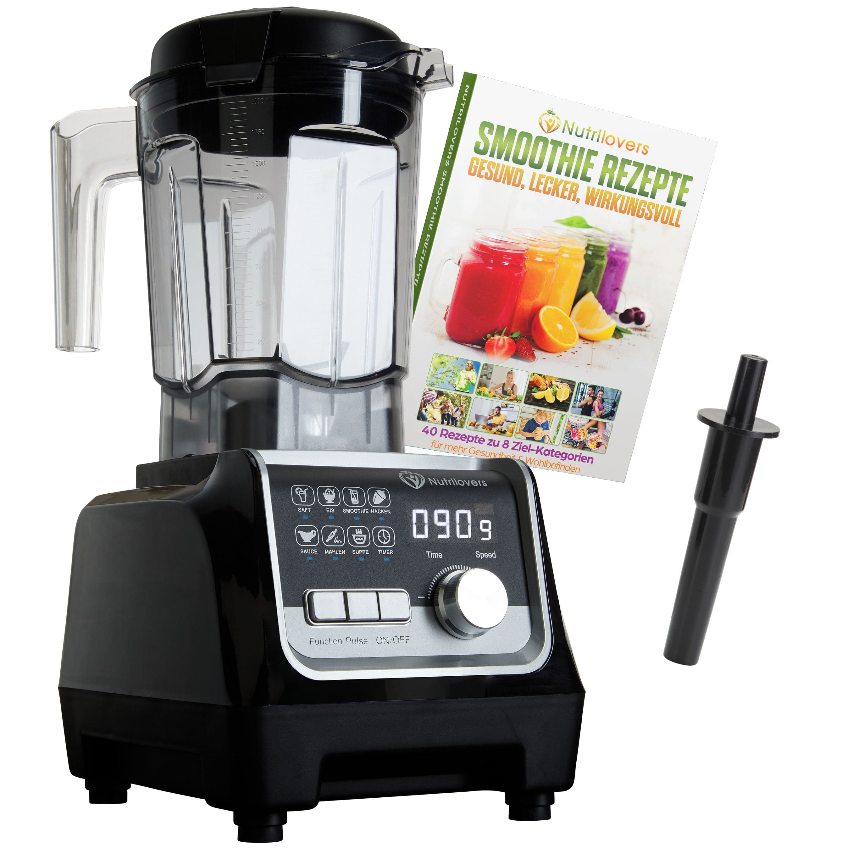 NUTRILOVERS | #WissenWasDrinIst Standmixer NUTRI-BLENDER MAX+ (B) Hochleistungsmixer 2000W Standmixer von Nutrilovers kuechengeraete haushaltsgeraete WissenWasDrinIst